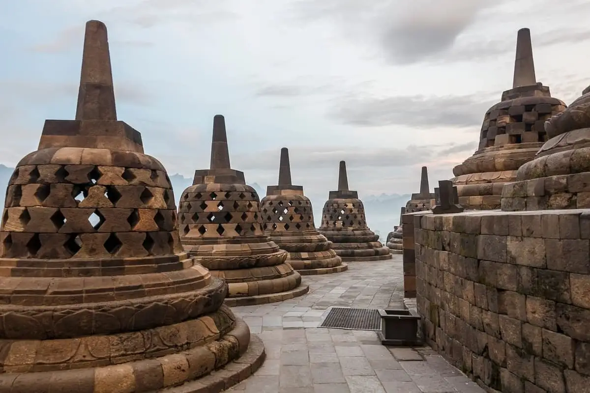 Templo de Borobudur, em Java