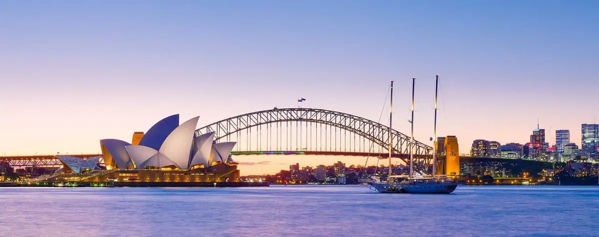 Opera House e Harbour Bridge, em Sydney